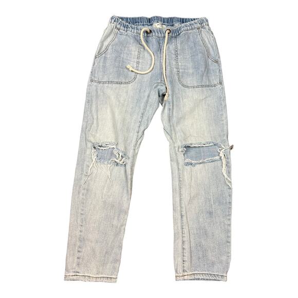 One Teaspoon Shabbies Boyfriend Jogger Jeans Distressed Womens Size S Small - Picture 1 of 7